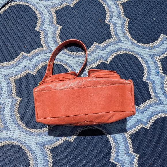 Htf Coach Bleecker Street Haversack Orange Leather 13776! Rare! - Picture 7 of 12